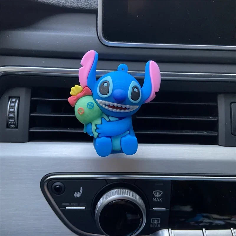 Stitch Car Air Vent Freshener – Cute Anime Figure Dashboard Ornament