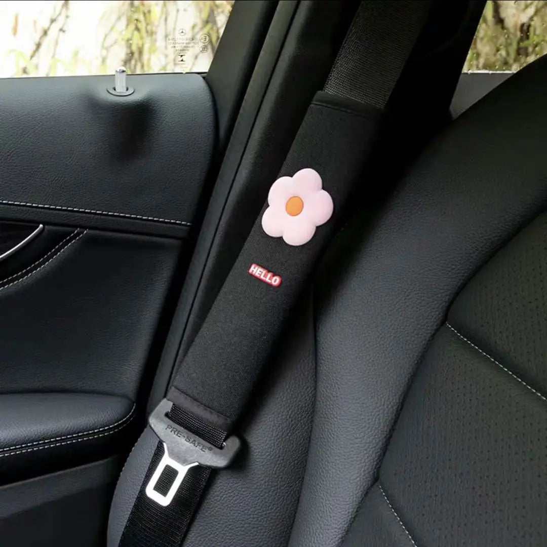 Cartoon Seat Belt Covers – Cute Shoulder Pads for Car Interior