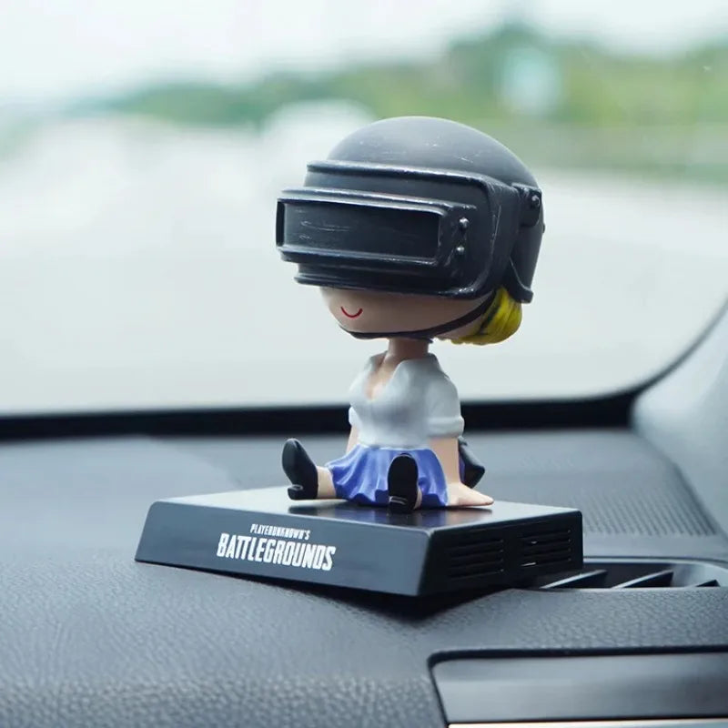 PUBG Car Phone Holder – Game Figure Dashboard Decoration