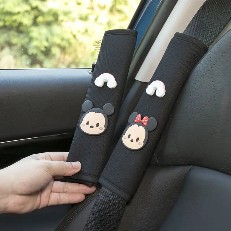 Cartoon Seat Belt Covers – Cute Shoulder Pads for Car Interior