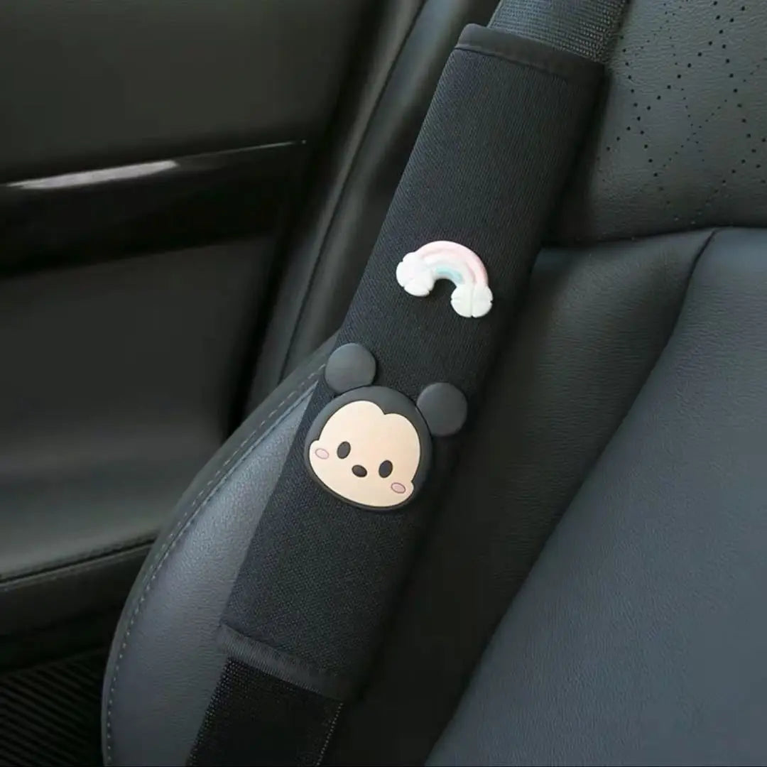 Cartoon Seat Belt Covers – Cute Shoulder Pads for Car Interior