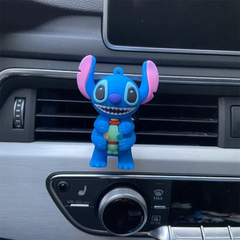 Stitch Car Air Vent Freshener – Cute Anime Figure Dashboard Ornament