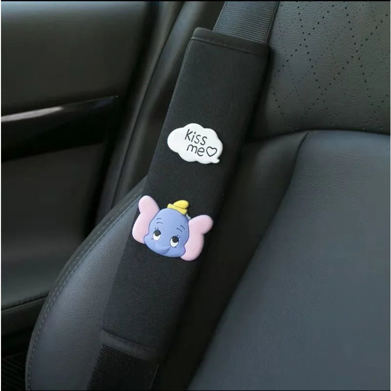 Cartoon Seat Belt Covers – Cute Shoulder Pads for Car Interior