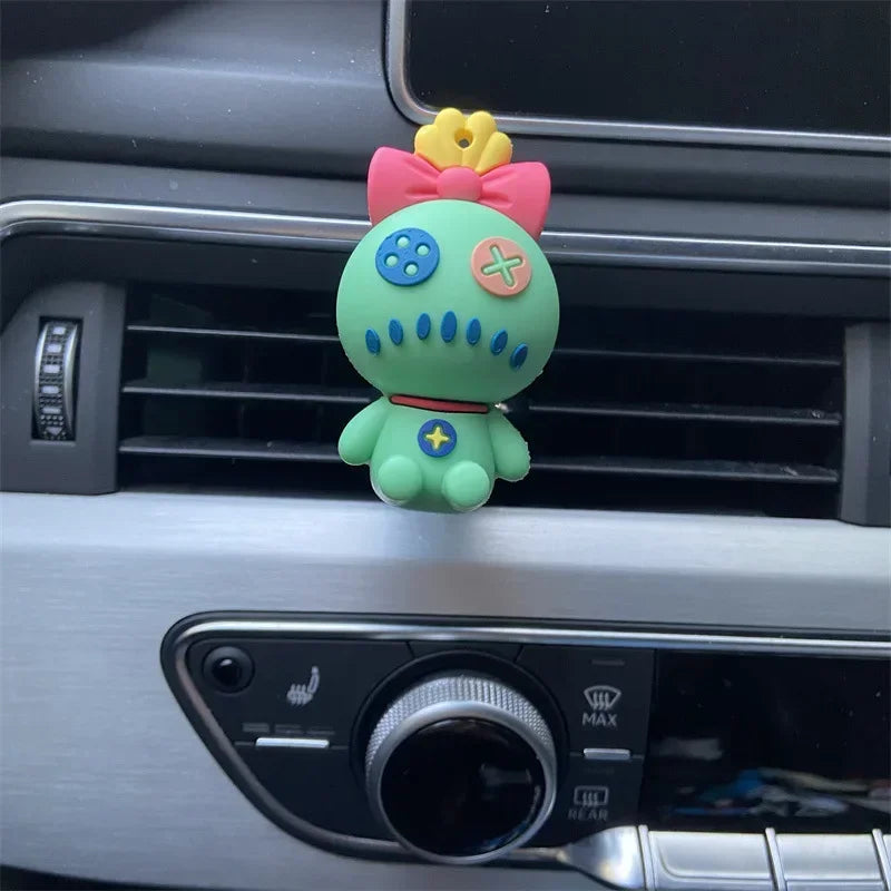 Stitch Car Air Vent Freshener – Cute Anime Figure Dashboard Ornament