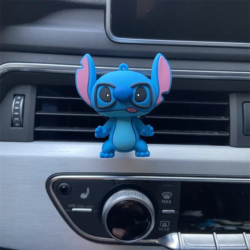 Stitch Car Air Vent Freshener – Cute Anime Figure Dashboard Ornament