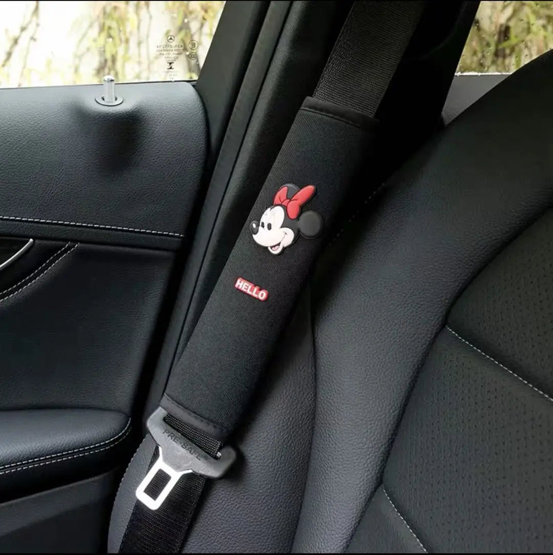 Cartoon Seat Belt Covers – Cute Shoulder Pads for Car Interior