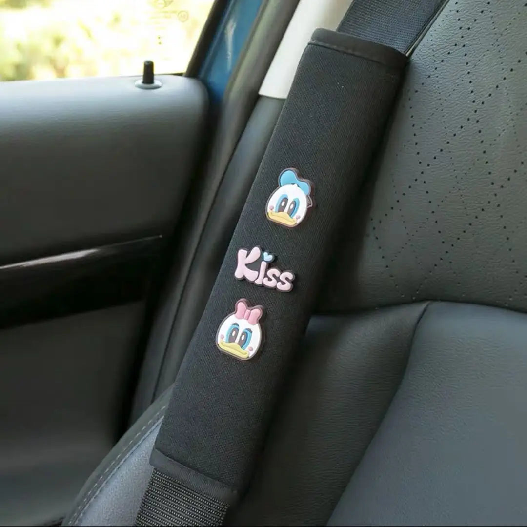 Cartoon Seat Belt Covers – Cute Shoulder Pads for Car Interior