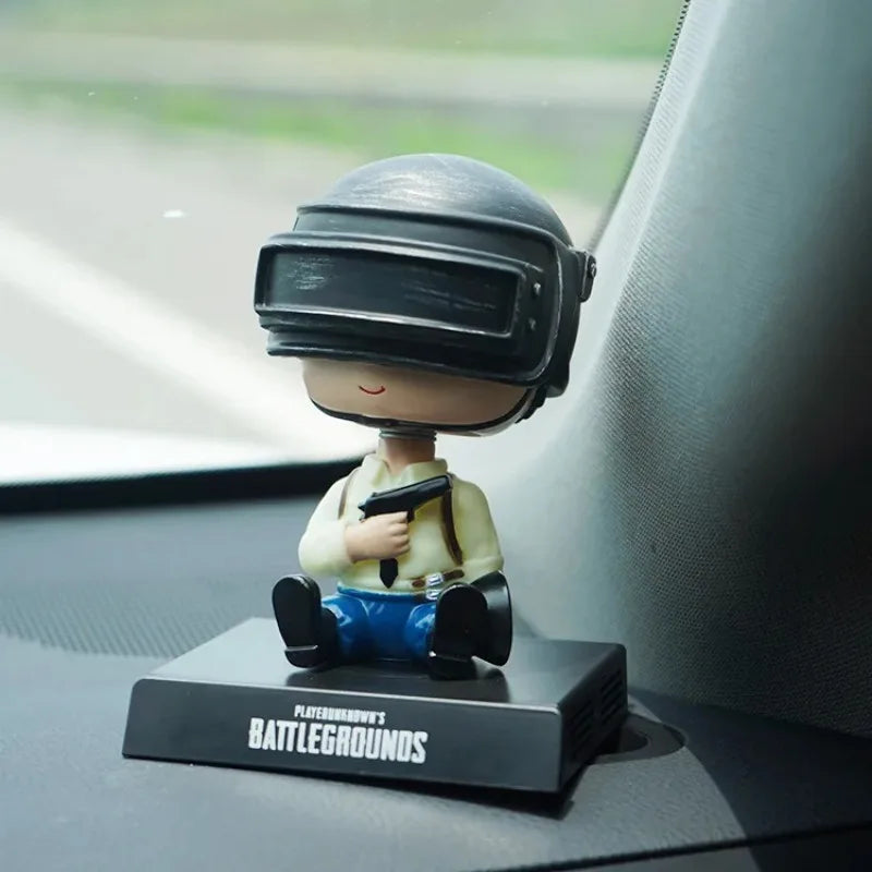 PUBG Car Phone Holder – Game Figure Dashboard Decoration