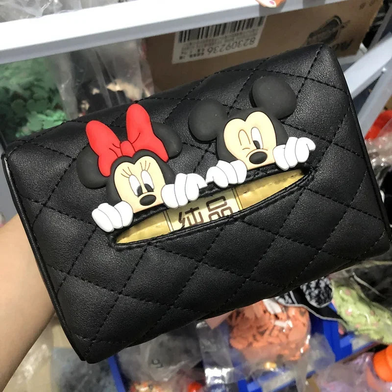 Cartoon Car Tissue Box – Strawberry Bear & Mickey Minnie Visor Holder