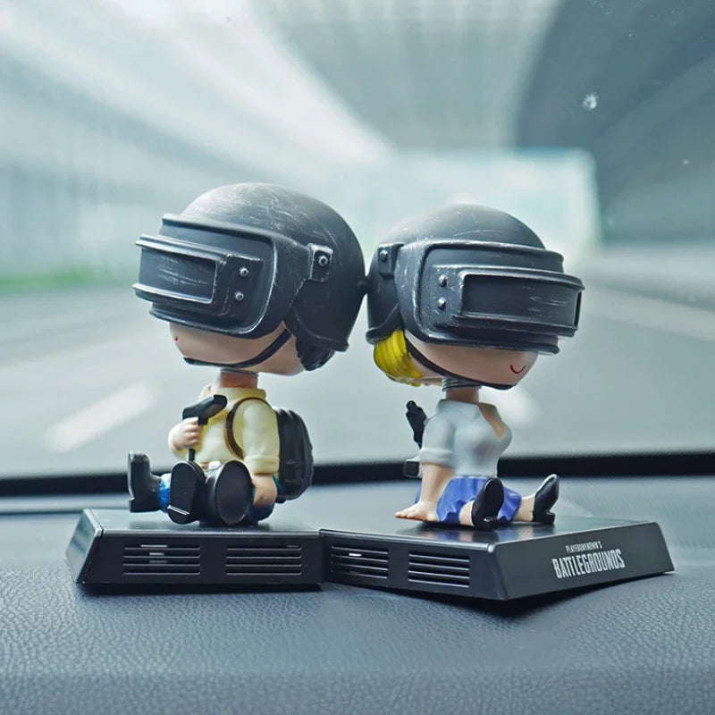 PUBG Car Phone Holder – Game Figure Dashboard Decoration