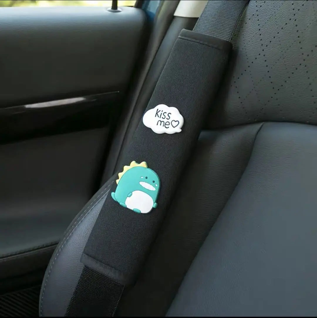 Cartoon Seat Belt Covers – Cute Shoulder Pads for Car Interior