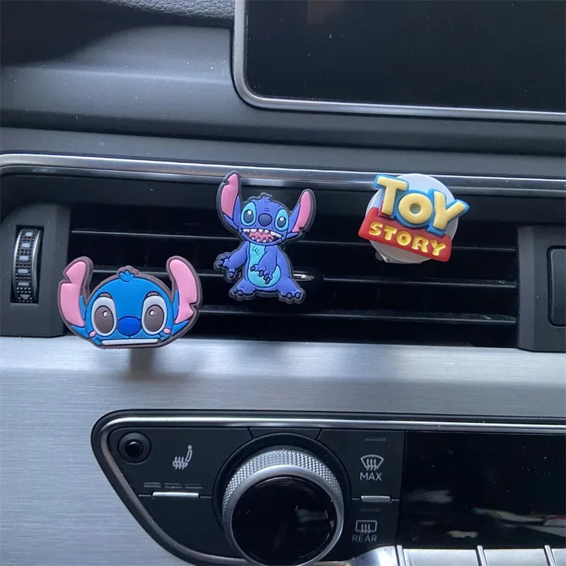 Stitch Car Air Vent Freshener – Cute Anime Figure Dashboard Ornament