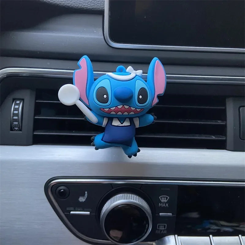 Stitch Car Air Vent Freshener – Cute Anime Figure Dashboard Ornament