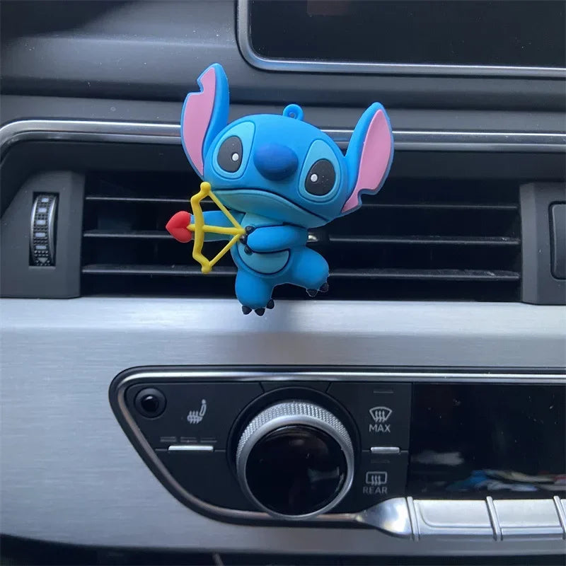 Stitch Car Air Vent Freshener – Cute Anime Figure Dashboard Ornament