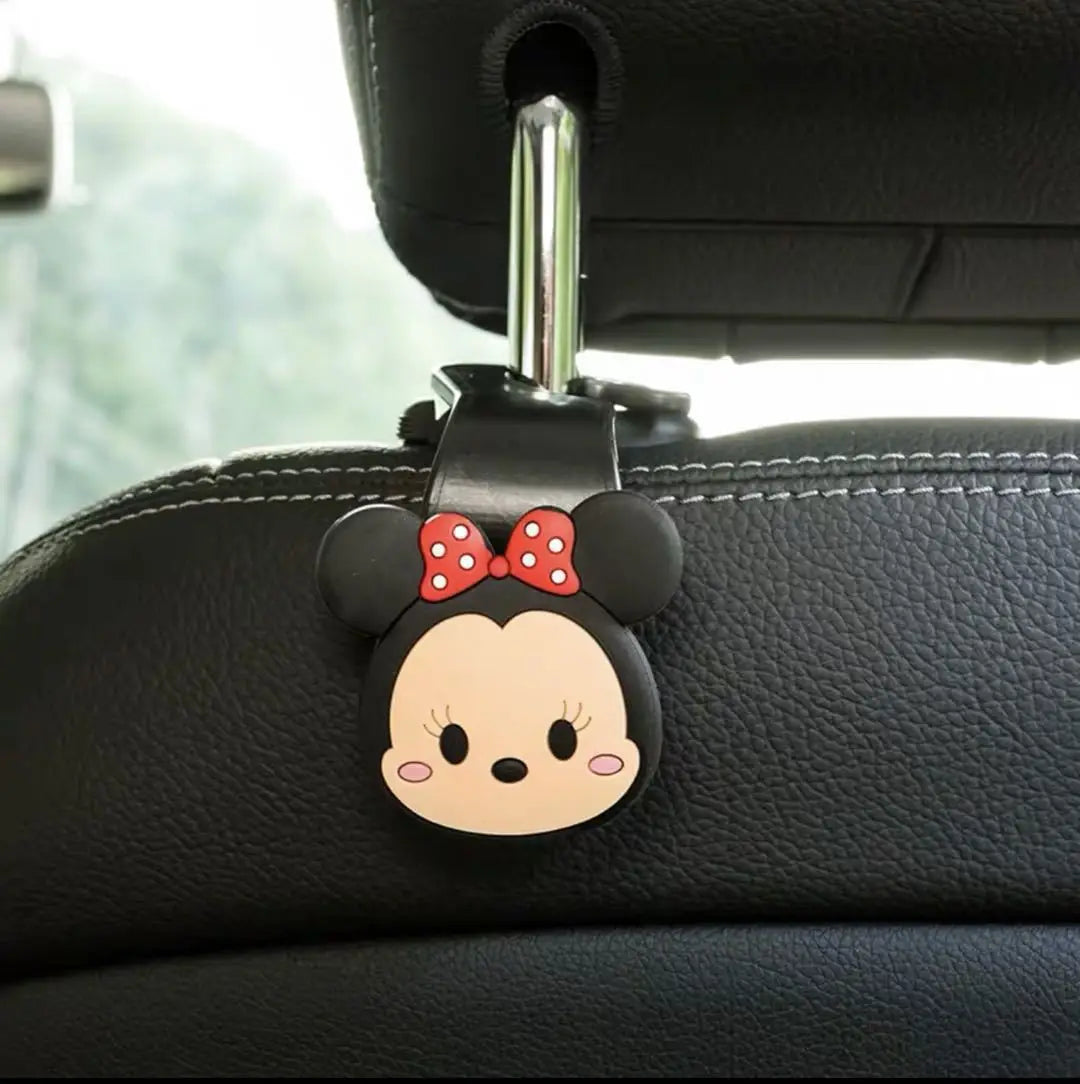 Mickey & Minnie Car Seat Hook – Cute Cartoon Interior Accessory