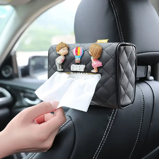 Cartoon Car Tissue Box – Strawberry Bear & Mickey Minnie Visor Holder