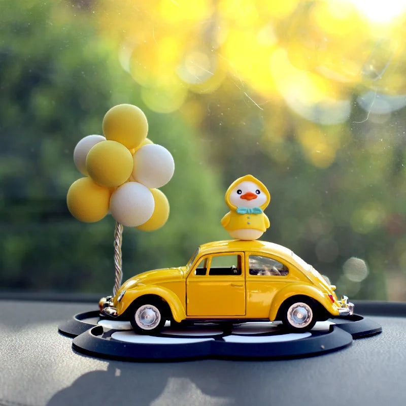 Yellow Baby Duck Car Ornament – Cute Dashboard Decor