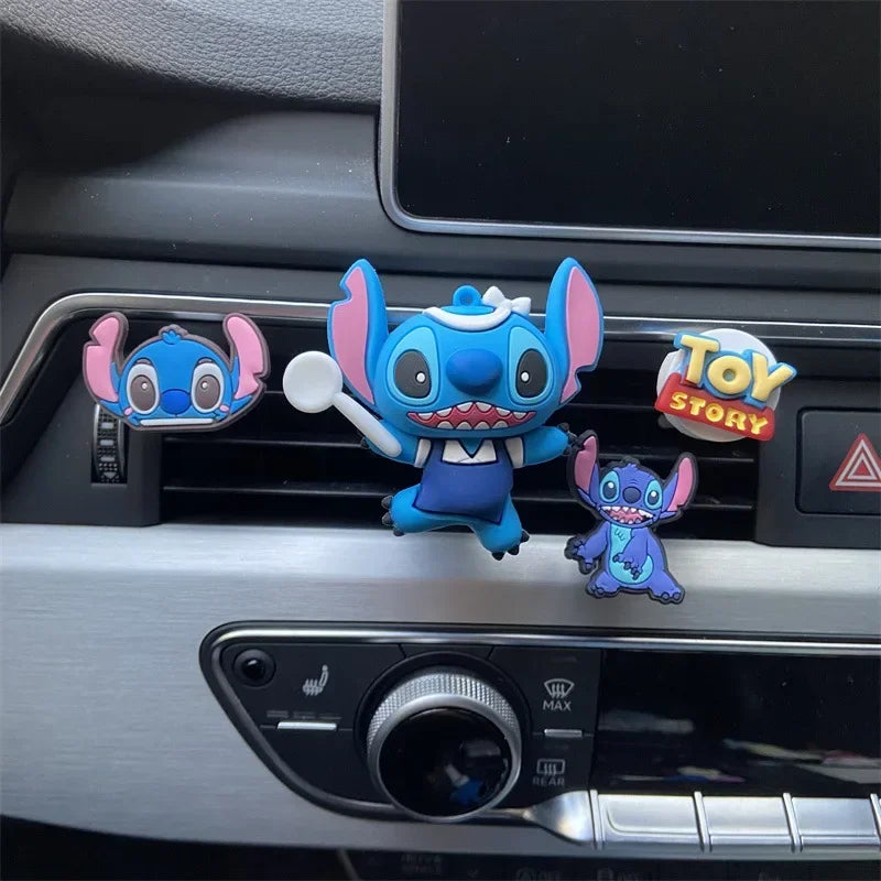 Stitch Car Air Vent Freshener – Cute Anime Figure Dashboard Ornament