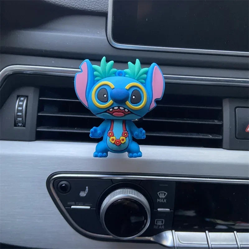 Stitch Car Air Vent Freshener – Cute Anime Figure Dashboard Ornament