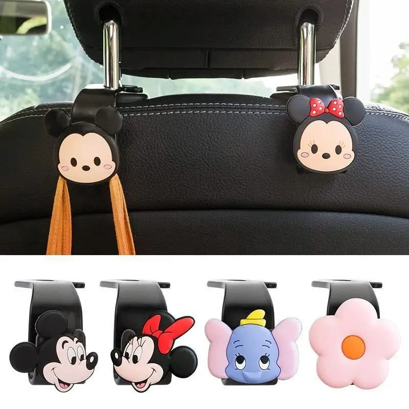 Mickey & Minnie Car Seat Hook – Cute Cartoon Interior Accessory